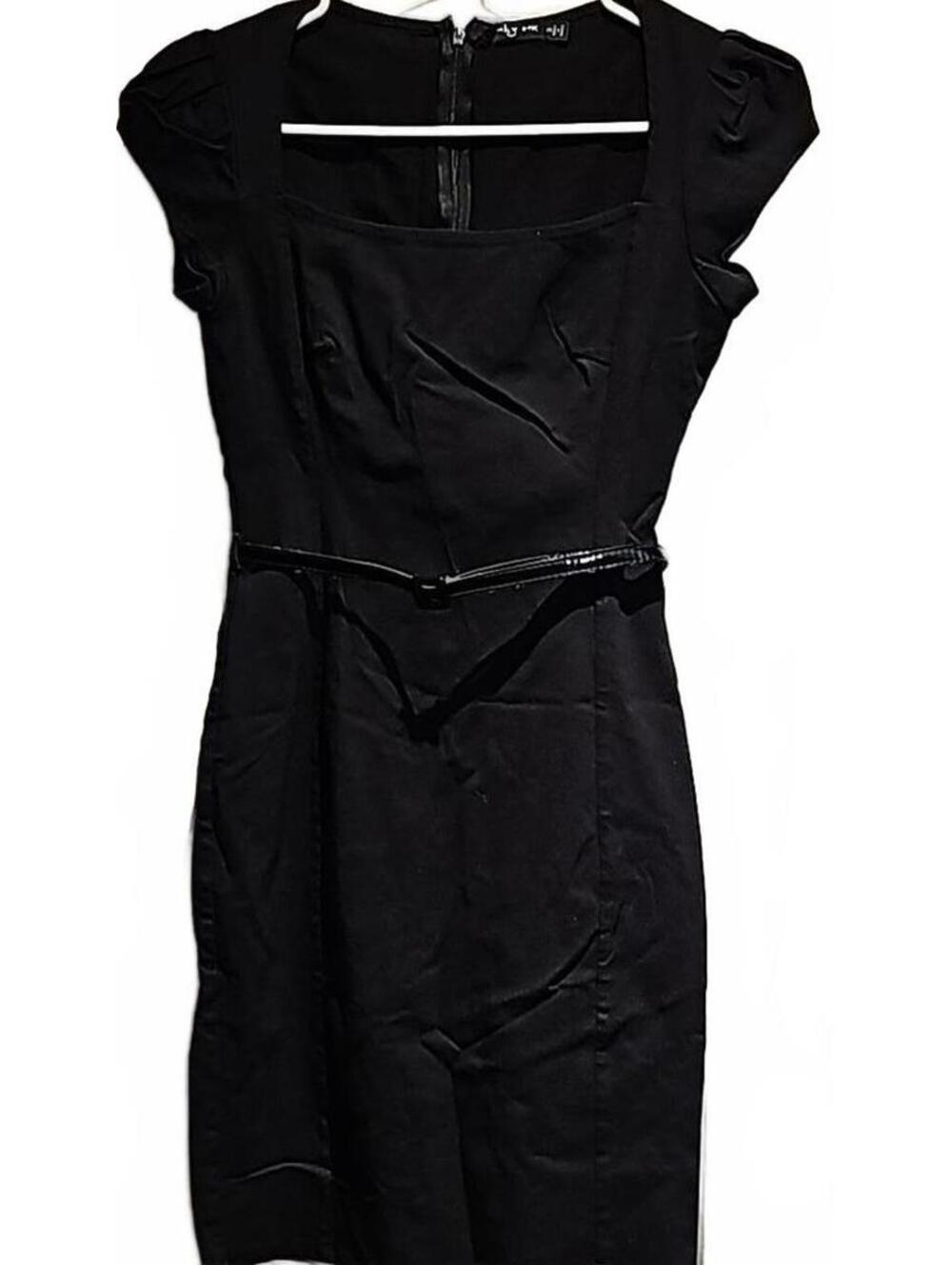 Ruby rox black belted dress size 3